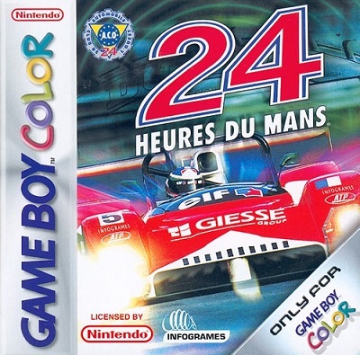 Pochette 24 heures du Mans version GameBoy/Color