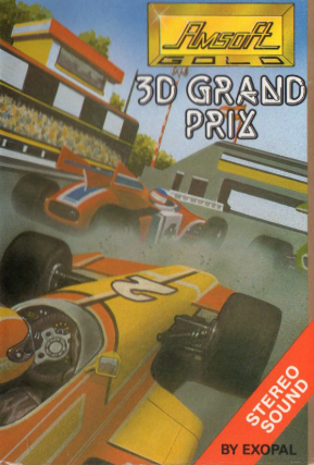 Pochette 3D Grand Prix version Amstrad CPC