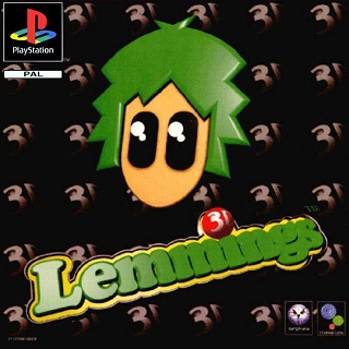 Pochette 3D Lemmings version PlayStation