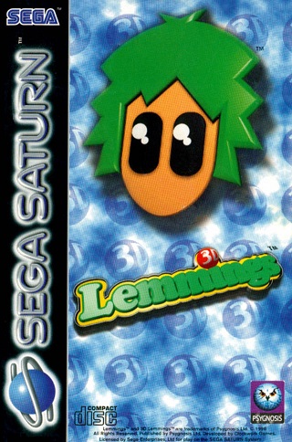 Pochette 3D Lemmings version Saturn