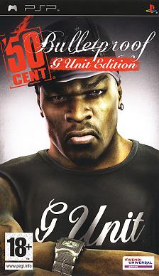 Pochette 50 Cent Bulletproof : G Unit Edition version PSP