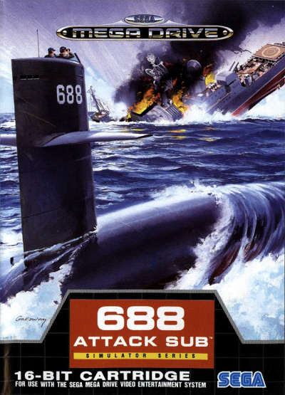 Pochette 688 Attack Sub version Megadrive