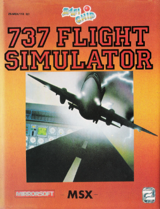 Pochette 737 Flight Simulator version MSX