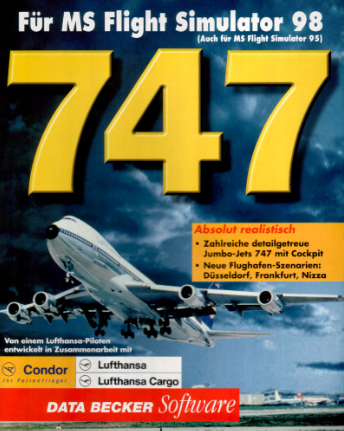 Pochette 747 for MS Flight Simulator 98 version PC Windows