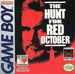 Pochette A la poursuite d'Octobre Rouge version GameBoy/Color