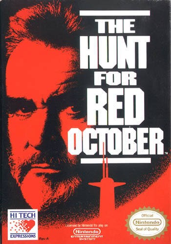 Pochette A la poursuite d'Octobre Rouge version NES