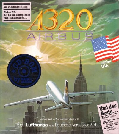 Pochette A320 Airbus version PC MS-DOS