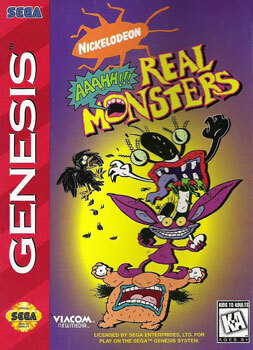 Pochette Aaahh!!! Real Monsters version Megadrive