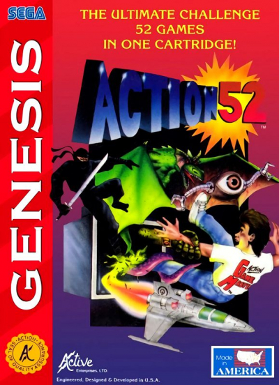 Pochette Action 52 version Megadrive