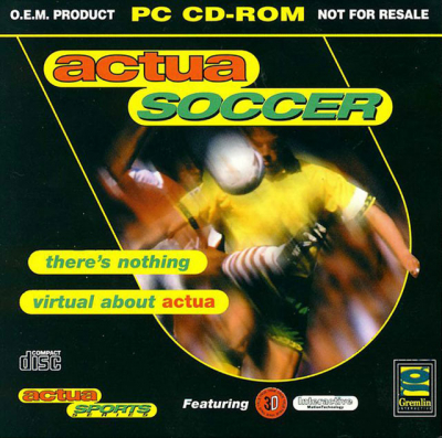 Pochette Actua Soccer version PC Windows