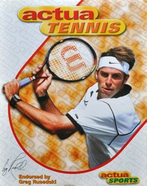 Pochette Actua Tennis version PC Windows
