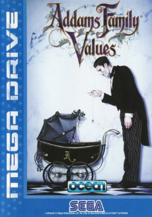 Pochette Addams Family Values version Megadrive