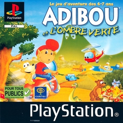 Pochette Adibou et l'Ombre Verte version PlayStation