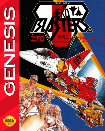 Pochette Aero Blasters version Megadrive