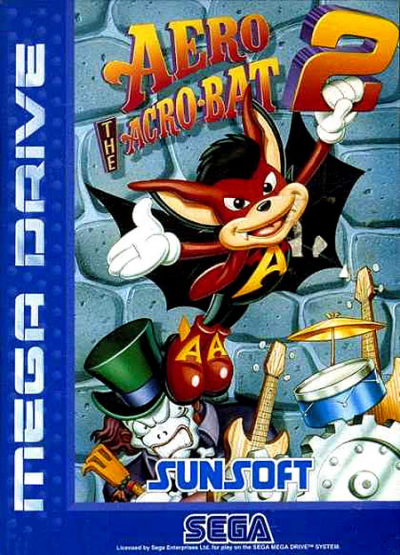 Pochette Aero the Acro-bat 2 version Megadrive