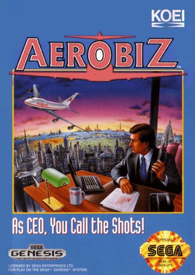 Pochette Aerobiz version Megadrive