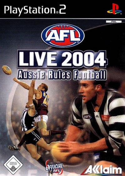 Pochette AFL Live 2004 version PlayStation 2