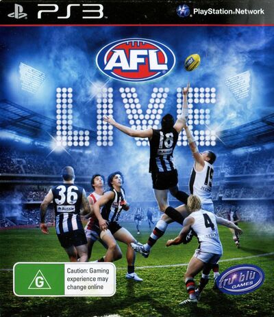 Pochette AFL Live version PlayStation 3