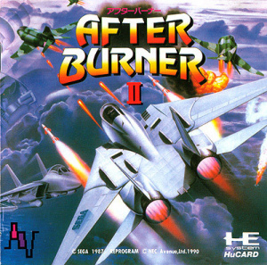Pochette After Burner II version PC-Engine