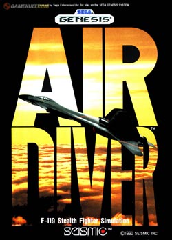 Pochette Air Diver version Megadrive