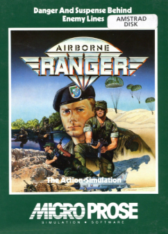 Pochette Airborne Ranger version Amstrad CPC
