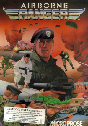 Pochette Airborne Ranger version PC MS-DOS