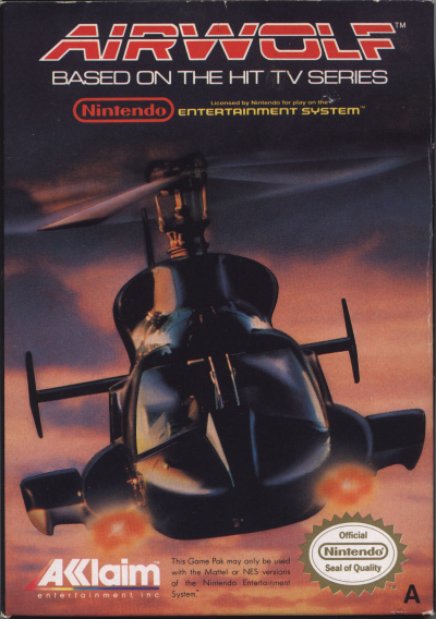 Pochette Airwolf version NES