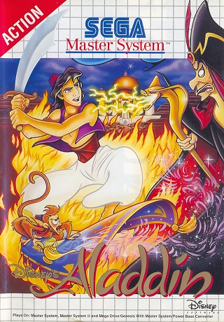 Pochette Aladdin version Master System