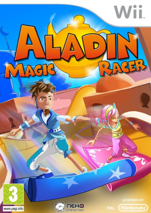 Pochette Aladin Magic Racer version Wii