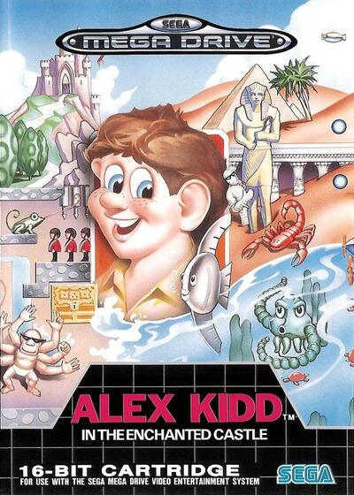 Pochette Alex Kidd in the Enchanted Castle version Megadrive