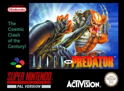 Pochette Aliens vs Predator version Super Nintendo