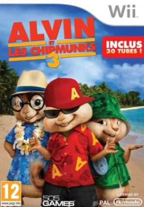 Pochette Alvin et les Chipmunks 3 version Wii