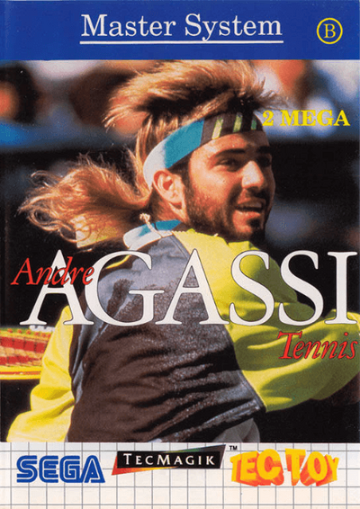 Pochette Andre Agassi Tennis version Master System