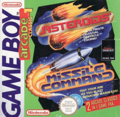 Pochette Arcade Classic 1 : Asteroids / Missile command version GameBoy/Color