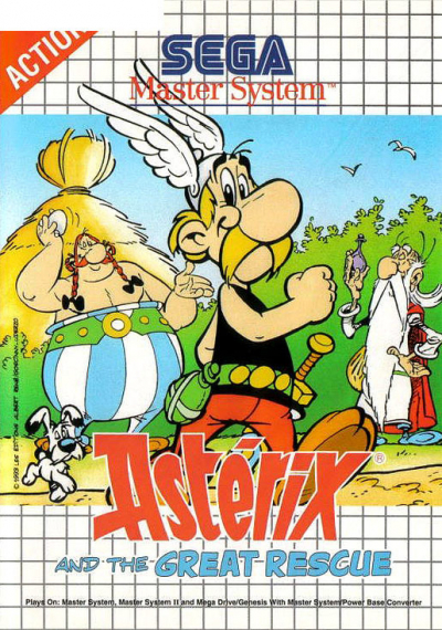 Pochette Astérix and The Great Rescue version Master System