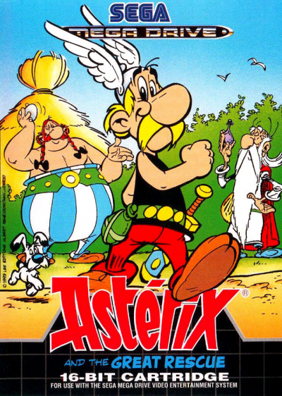 Pochette Astérix and The Great Rescue version Megadrive