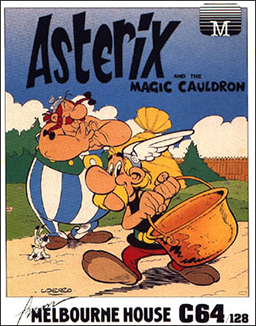 Pochette Asterix and the Magic Cauldron version Commodore 64