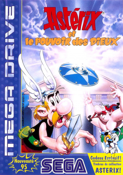Pochette Astérix et le pouvoir des dieux version Megadrive