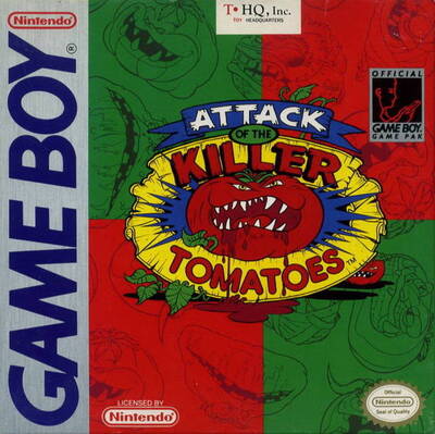 Pochette Attack of the Killer Tomatoes version GameBoy/Color