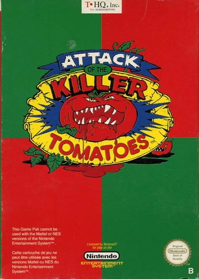 Pochette Attack of the Killer Tomatoes version NES