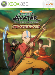 Pochette Avatar : Le Dernier Maître de l'Air - Le Royaume de la Terre en feu version Xbox 360