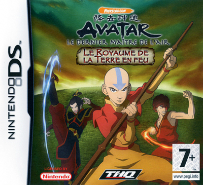 Pochette Avatar : Le Dernier Maître de l'Air - Le Royaume de la Terre en feu version DS