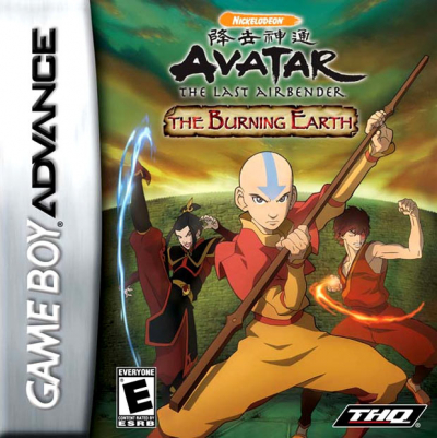 Pochette Avatar : Le Dernier Maître de l'Air - Le Royaume de la Terre en feu version GameBoy Advance
