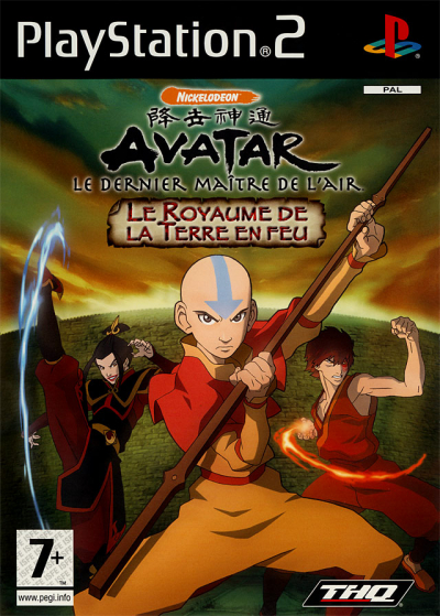 Pochette Avatar : Le Dernier Maître de l'Air - Le Royaume de la Terre en feu version PlayStation 2