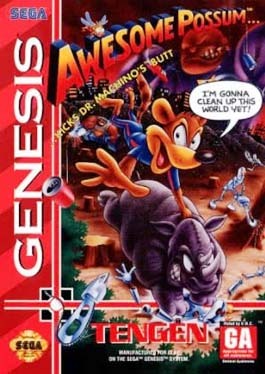 Pochette Awesome Possum version Megadrive