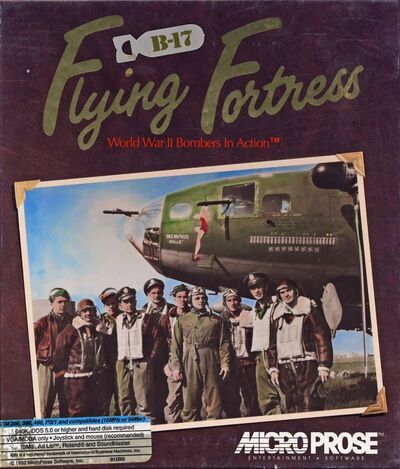 Pochette B-17 Flying Fortress version PC MS-DOS