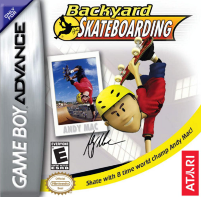Pochette Backyard Skateboarding version GameBoy Advance