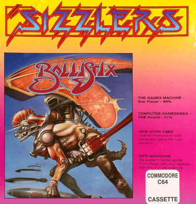 Pochette Ballistix version Commodore 64