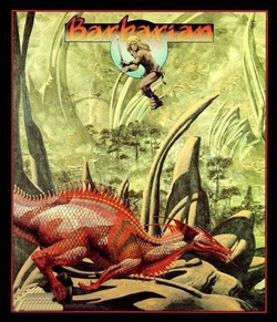 Pochette Barbarian version PC MS-DOS