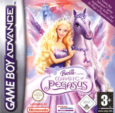 Pochette Barbie et le Cheval Magique version GameBoy Advance